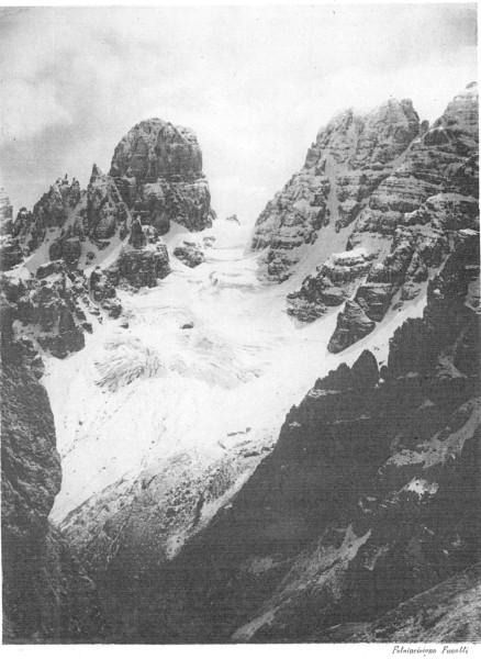 Piz Popena e Monte Cristallo dal Passo Schnleiter (versante Nord)