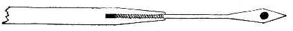 Fig. 199.—Spear-headed platinum spatula (actual size.)