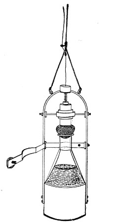 Fig. 203.—Esmarch's collecting bottle for water
samples.