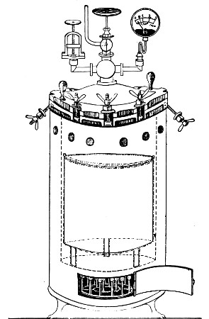 Fig. 30.—Chamberland's Autoclave.