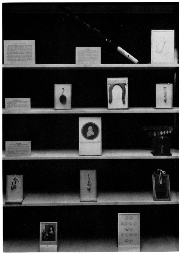 Figure 9.—Exhibit on methods of treatment of diseases
through mental impressions and psychic conditions