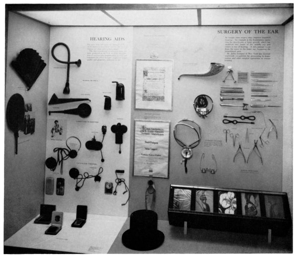 Figure 22.—Hearing-aid exhibit designed in 1962.