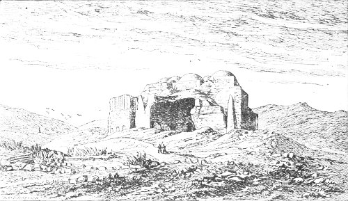 Fig. 52.—The Palace at Firouz-Abad; from Flandin and
Coste.