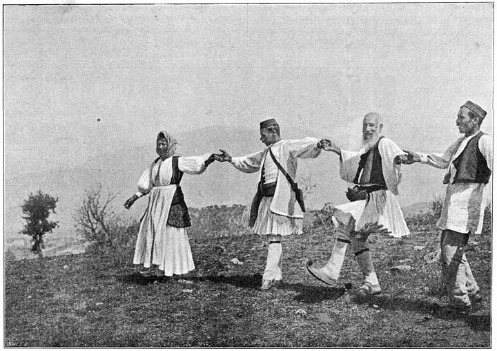 Een grieksche dans: De Syrtos.