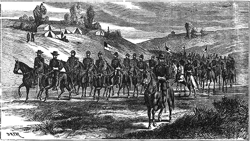 A Cavalry Column On The March.