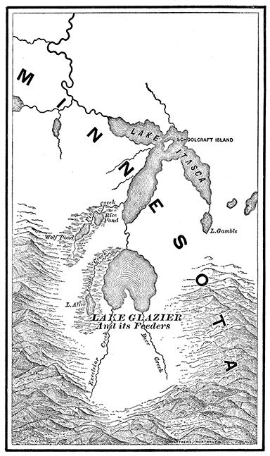 Map Of Lake Glazier
