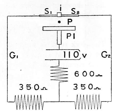 Fig. 21.—Diagram of wiring of circuits actuating plunger
and creeper.