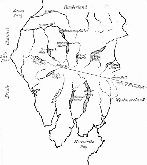 Fig. 37.—Map of the Lake District.
