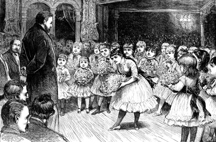 THE CHILDREN'S WELCOME TO GENERAL GRANT.—Drawn by A. B. Frost.—[See page 94.]