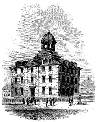 JAIL IN CITY HALL PARK.—[From Miss Mary L. Booth's
"History of the City of New York."]