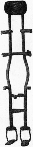 Fig. 215.—Thomas' Double Splint for Tuberculous
disease of Spine.