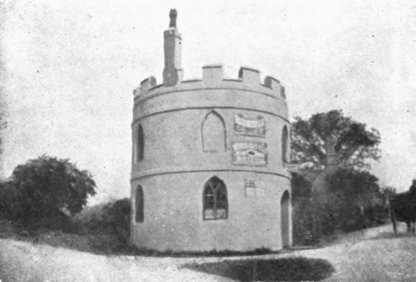 TURNPIKE GATE HOUSE ON CHARFIELD AND WOTTON-UNDER-EDGE ROAD.

GATE ABOLISHED 1880.