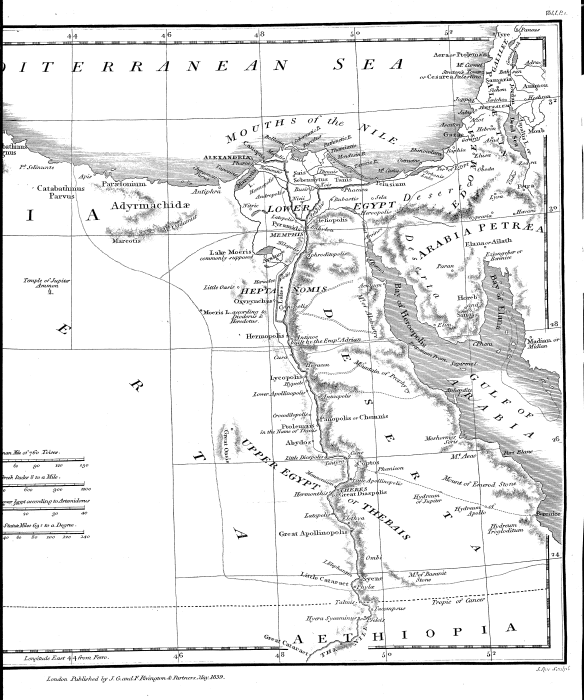 Map: Egypt with Lybia.