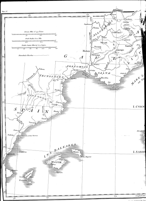 Map: The Expedition of Hannibal.