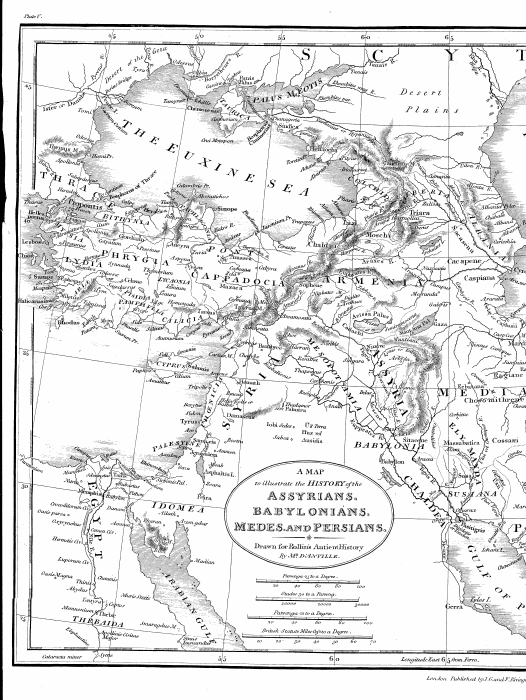 Map: The Assyrians, Babylonians, Medes and Persians.