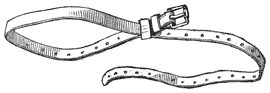 Drawing of the strap with buckle