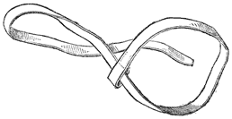 Drawing of strap without buckle