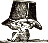 tiny boy holding large hat