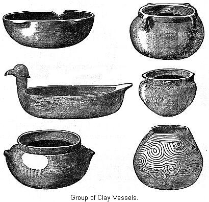 Group of Clay Vessels.