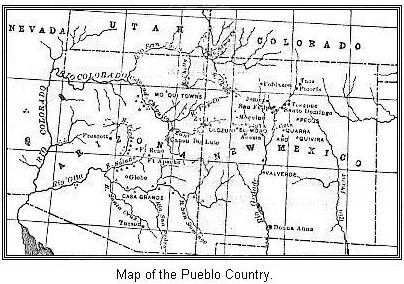 Map of the Pueblo Country.