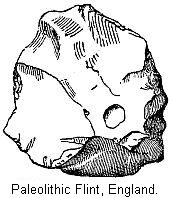 Paleolithic Flint, England.