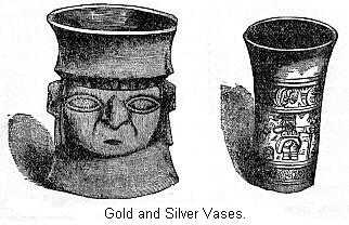 Gold and Silver Vases.