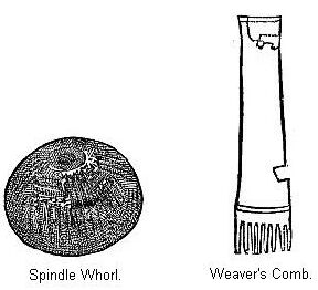 Spindle-whorl, and Weaver’s Comb.