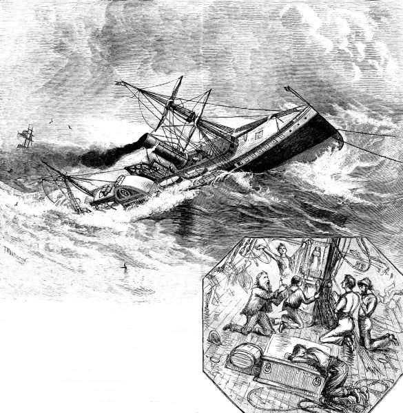 SPANISH SAILORS IN A STORM.