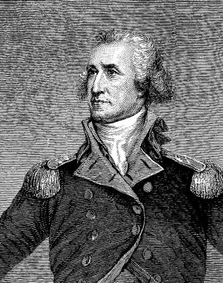 WASHINGTON AT THE AGE OF FIFTY. From a Portrait by Colonel Trumbull.