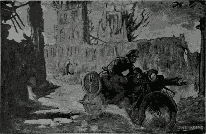 Bringing Up A Motor Machine Gun Illustration