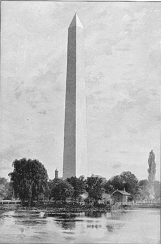 THE WASHINGTON MONUMENT—Height, 555 1/3 feet.