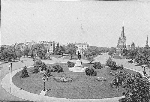 THOMAS CIRCLE—View looking North from junction Vermont Avenue and Fourteenth Street, N. W.