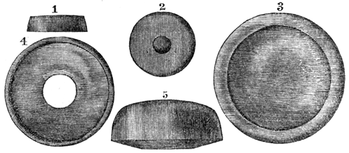 Five stone disks