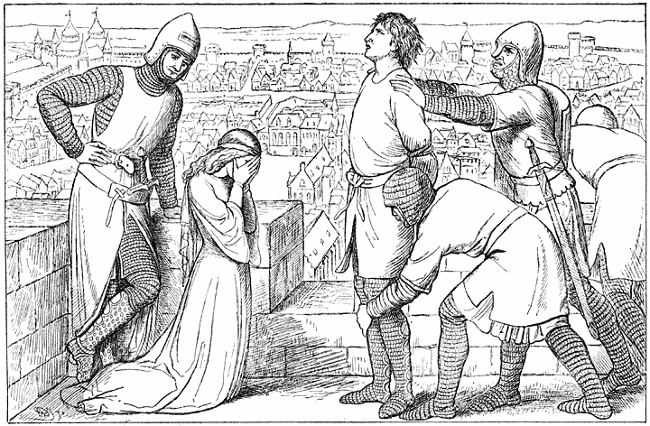 Illustratie uit “De Kerels van Vlaanderen”, door Edw. Dujardin.