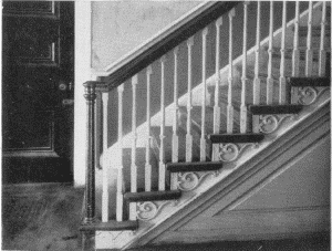 Plate LIX.—Staircase Detail, Upsala; Staircase
Balustrade, Gowen House, Mount Airy.