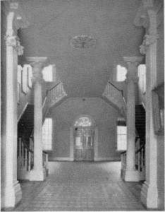 Plate LXXXVIII.—Main Hall and Double Staircase,
Pennsylvania Hospital.
