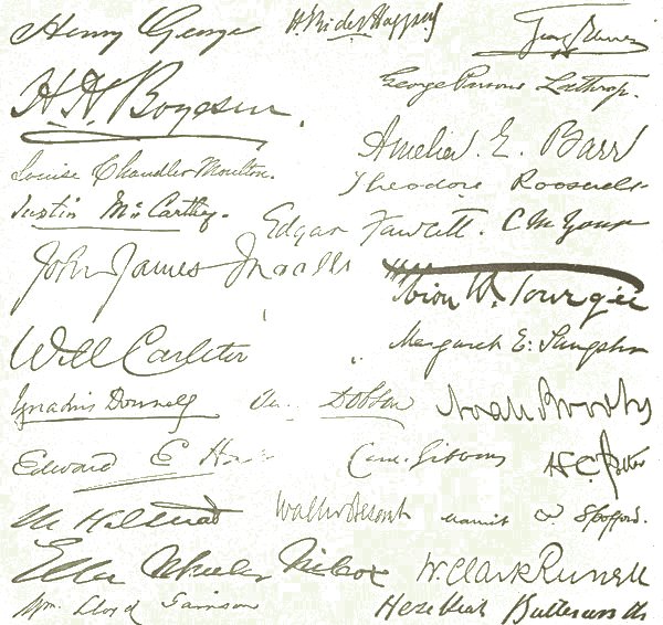 Signatures of the authors.