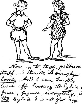SPECIMEN OF LEWIS CARROLL'S DRAWING AND WRITING.