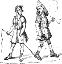 two shabbily dressed Romans
