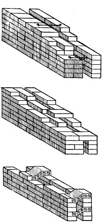 Fig. 7.—Wall modes of making air-space.