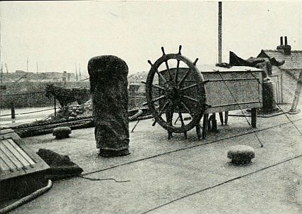 Mock-wheel and Compass-pedestal of the "Hyderabad"