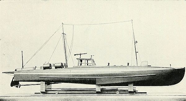 Model of a Coastal Motor Boat (55 ft.) with Torpedo and four Depth Charges