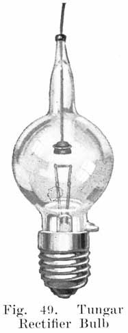 Fig. 49 Tungar rectifier bulb