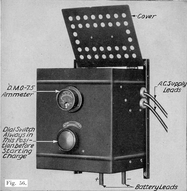 Fig. 56 The Four Battery Tungar Rectifier Complete