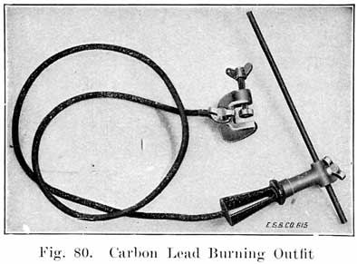 Fig. 80 Carbon lead burning outfit
