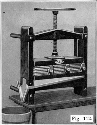 Fig. 112 Plate press