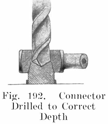 Fig. 192 Connector drilled to correct depth