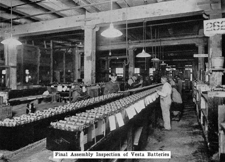 Photo: Final assembly inspection of Vesta
batteries