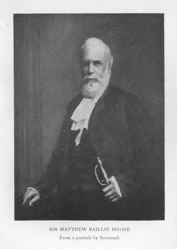 Sir Matthew Baillie Begbie.  From a portrait by Savannah.