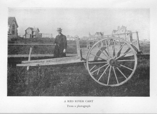 A Red River cart.  From a photograph.